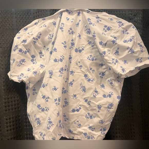 Blue notes square neck crop top - Picture 2 of 4